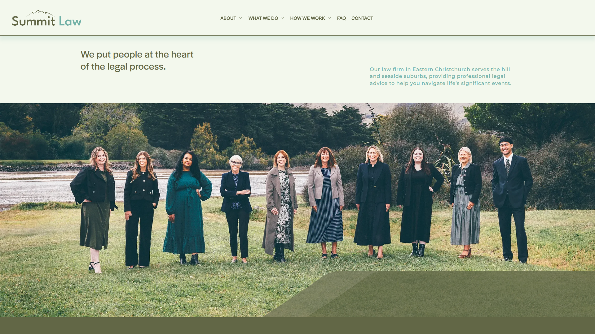 Website snapshot for Summit Law