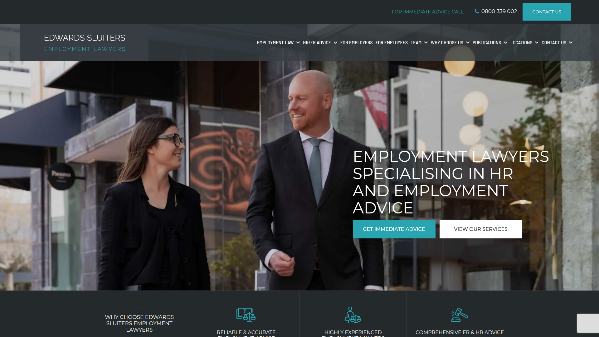 Website snapshot for Edwards Sluiters