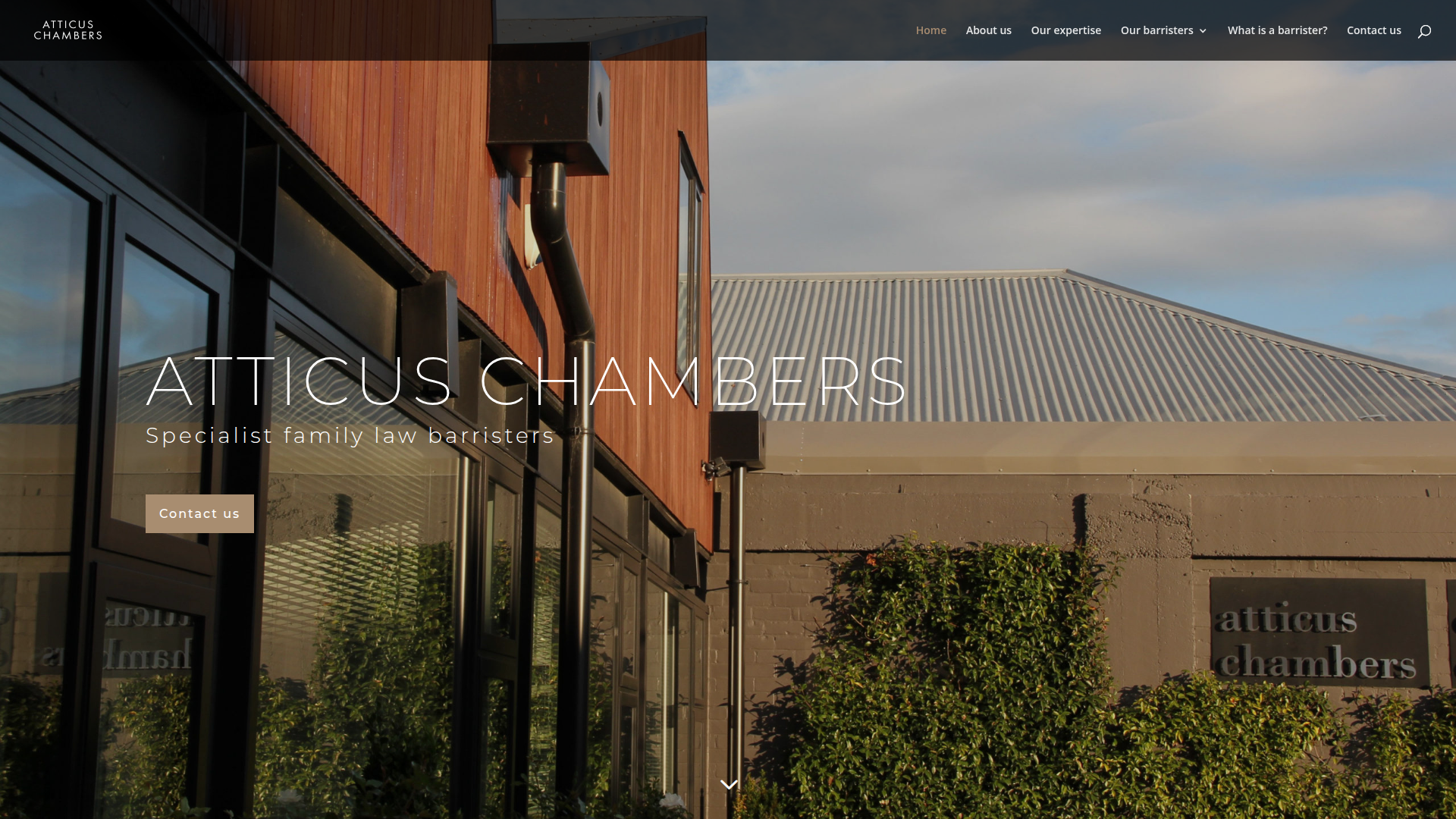Website snapshot for Atticus Chambers