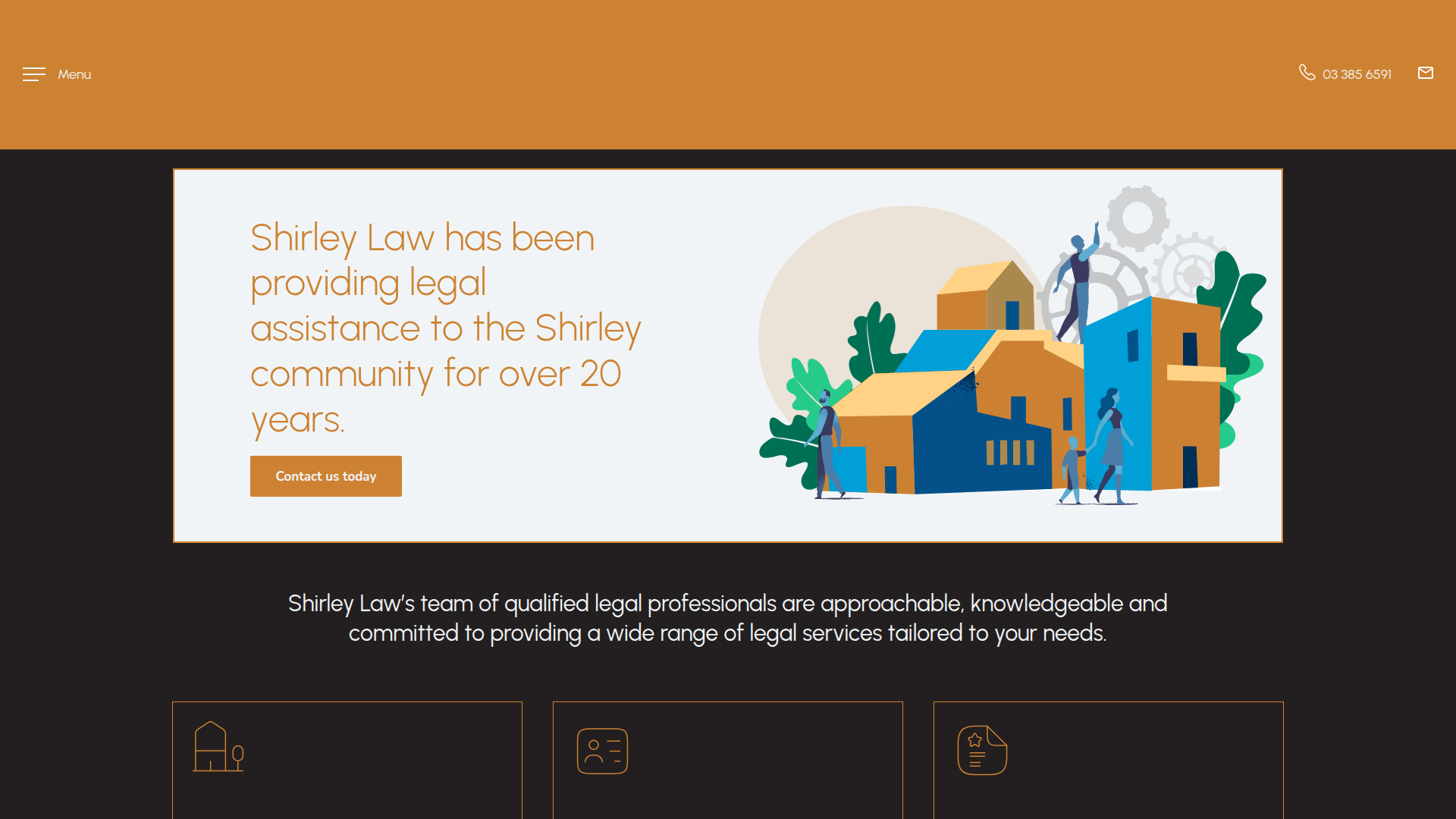 Website snapshot for Shirley Law