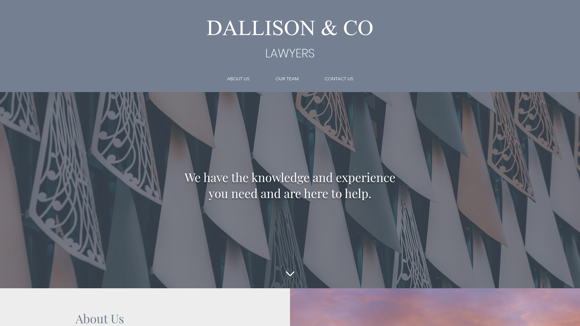 Website snapshot for Dallison & Co Solicitors