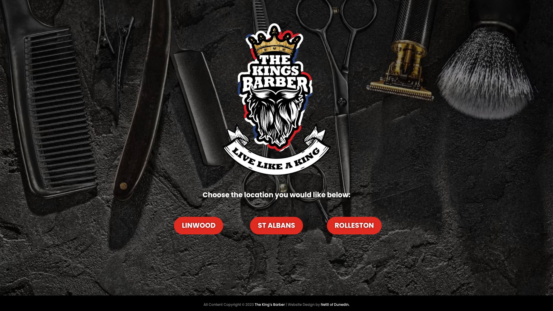 Website snapshot for The Kings Barber – Barbers in Rolleston