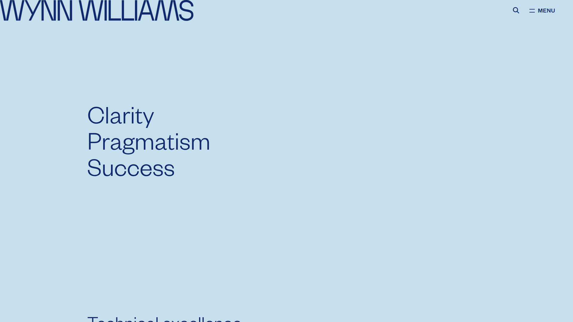 Website snapshot for Wynn Williams