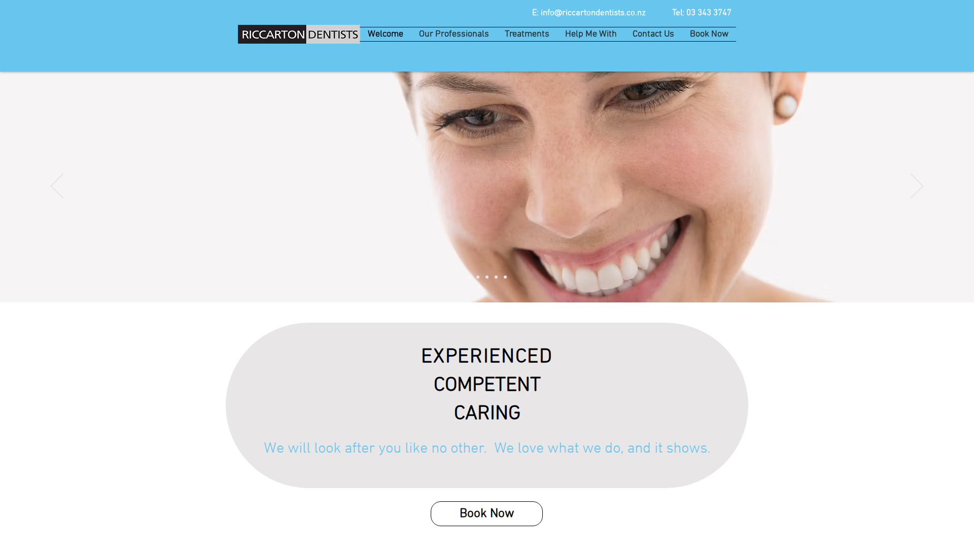 Website snapshot for Riccarton Dentists