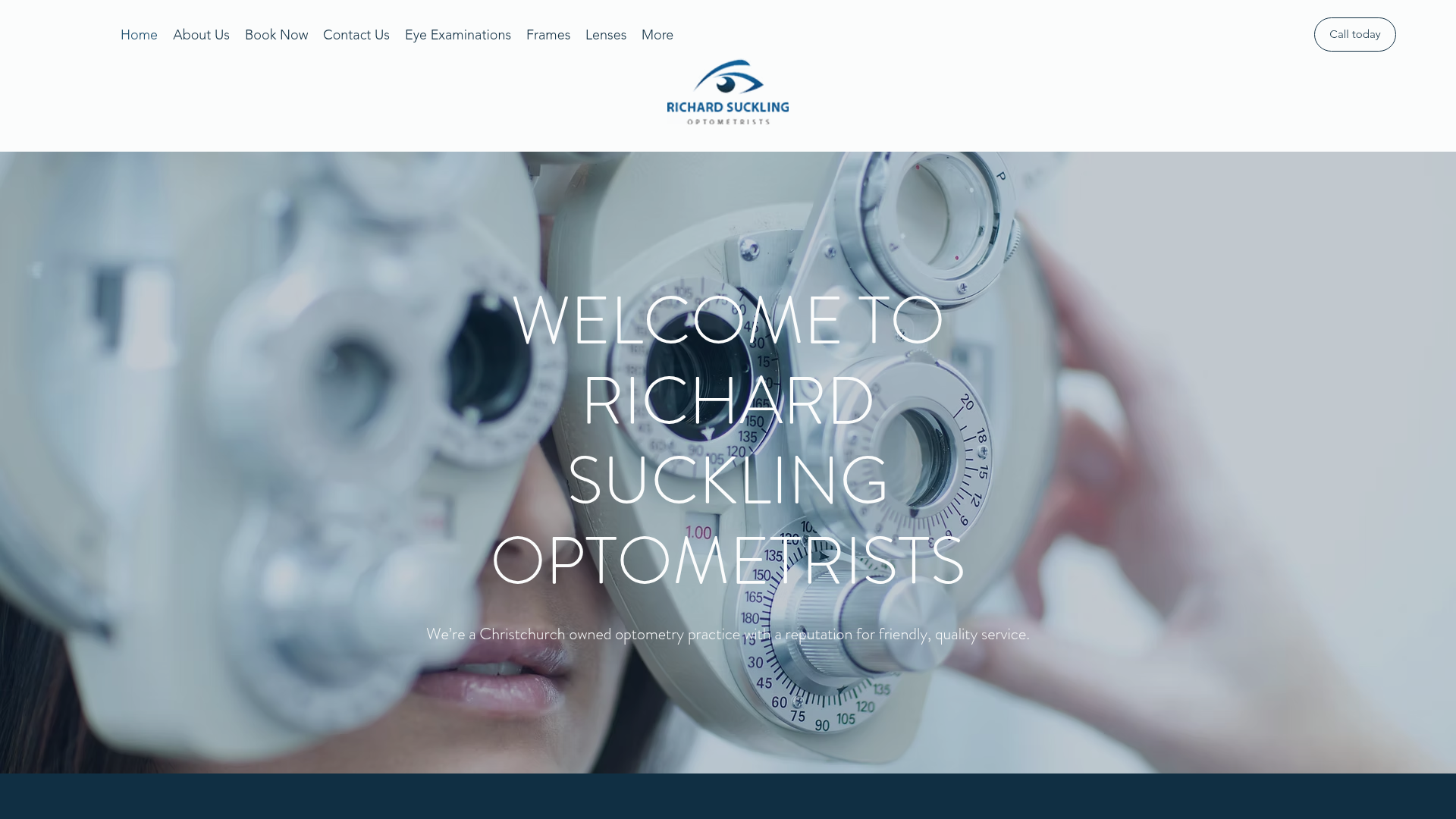 Website snapshot for Richard Suckling Optometrists