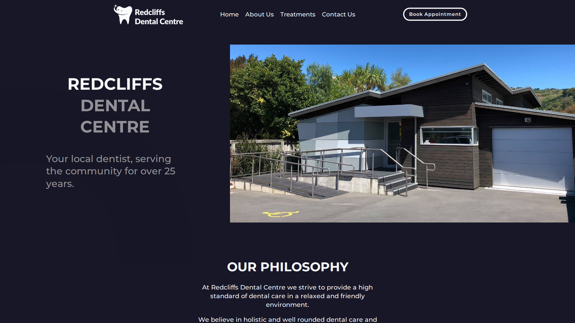 Website snapshot for Hughes Kim BDS Redcliffs Dental