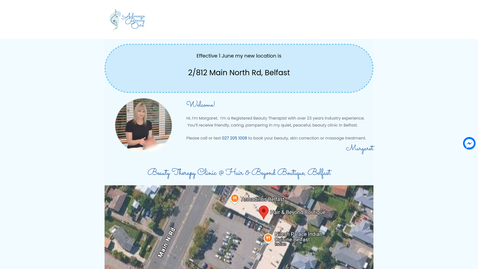 Website snapshot for Advance Beauty Care Ltd