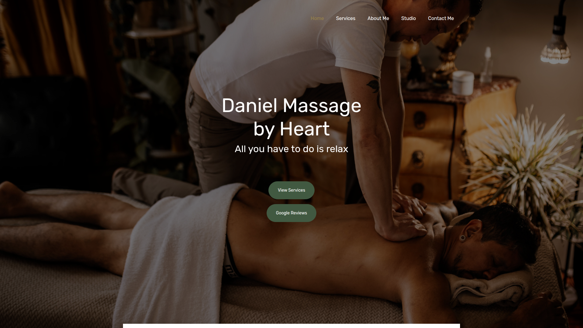 Website snapshot for Daniel Massage by Heart