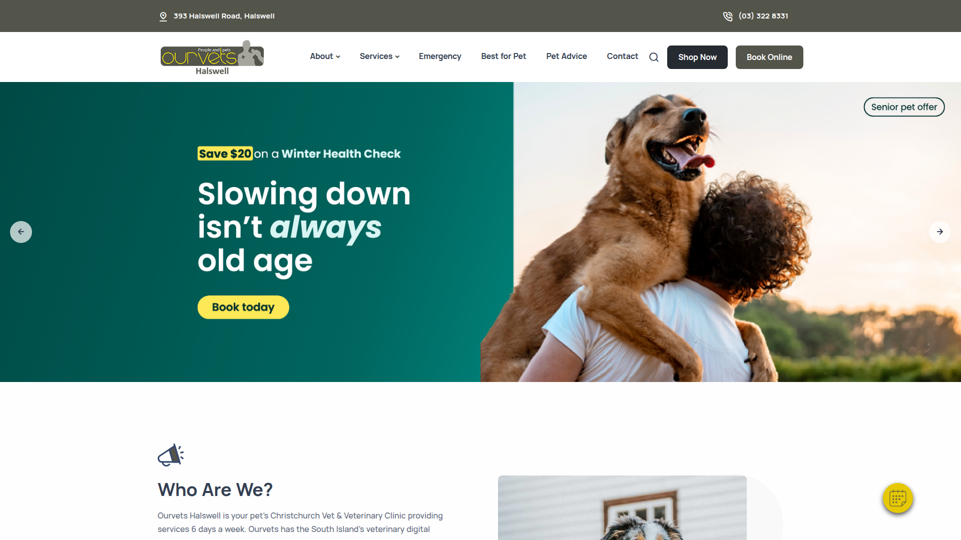 Website snapshot for Pet Doctors Templeton