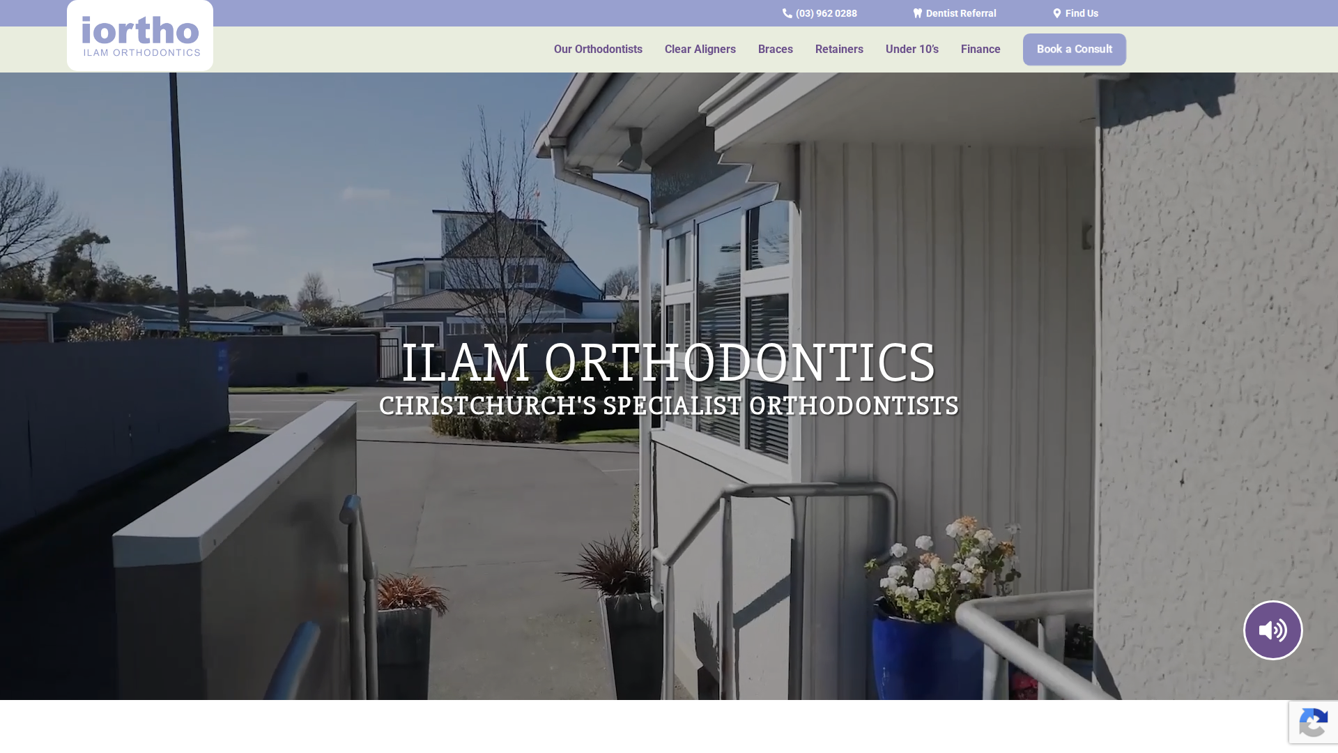 Website snapshot for Ilam Orthodontics