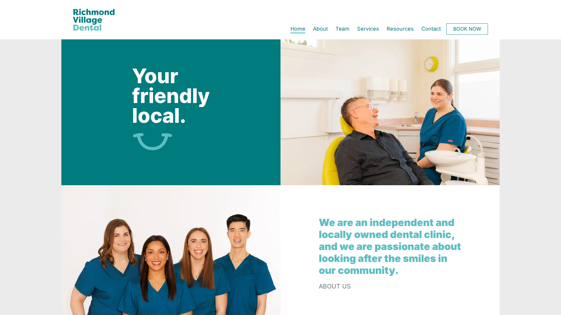 Website snapshot for Richmond Village Dental