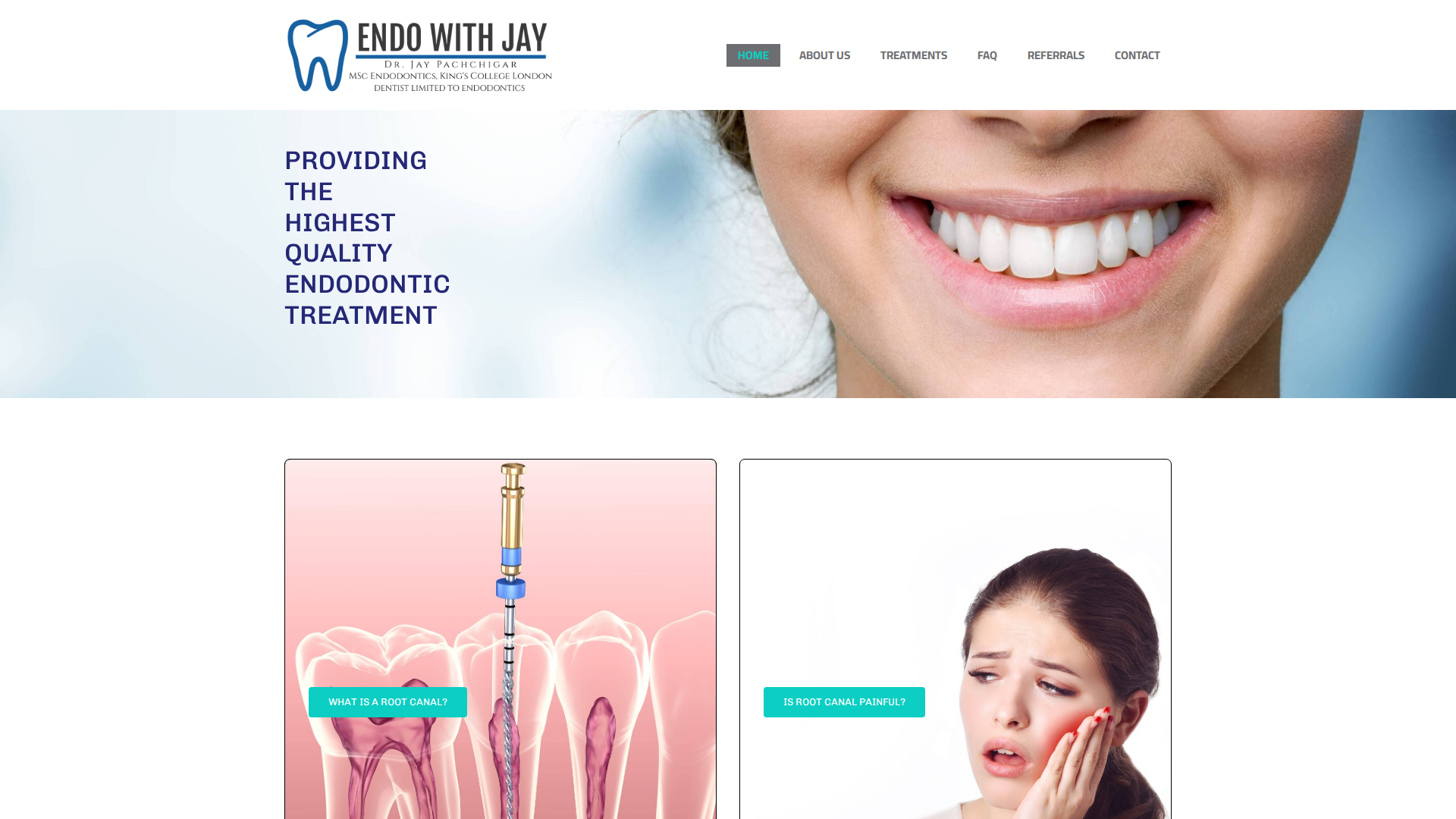 Website snapshot for Endo With Jay