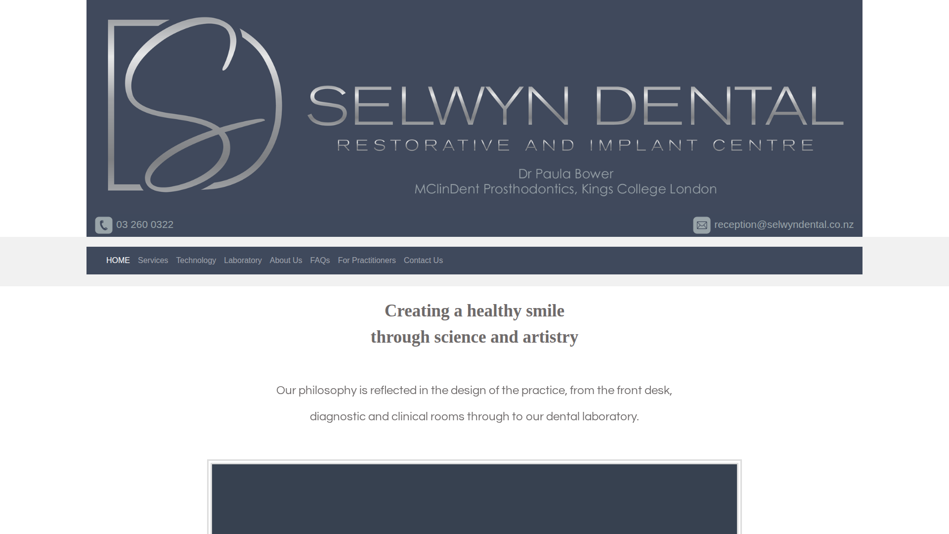 Website snapshot for Selwyn Dental