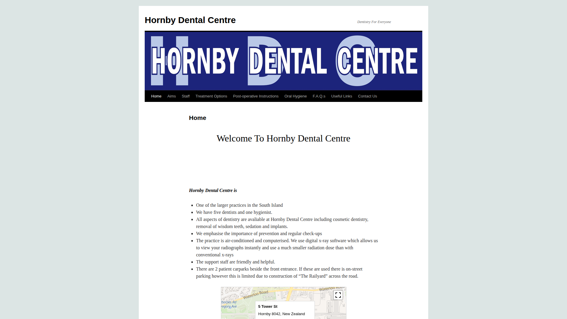 Website snapshot for Lee R - Hornby Dental