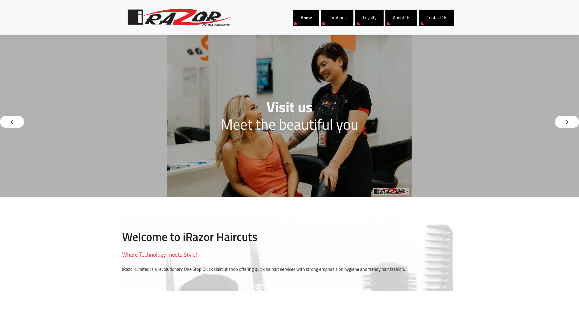Website snapshot for iRazor Haircuts - The Hub Hornby