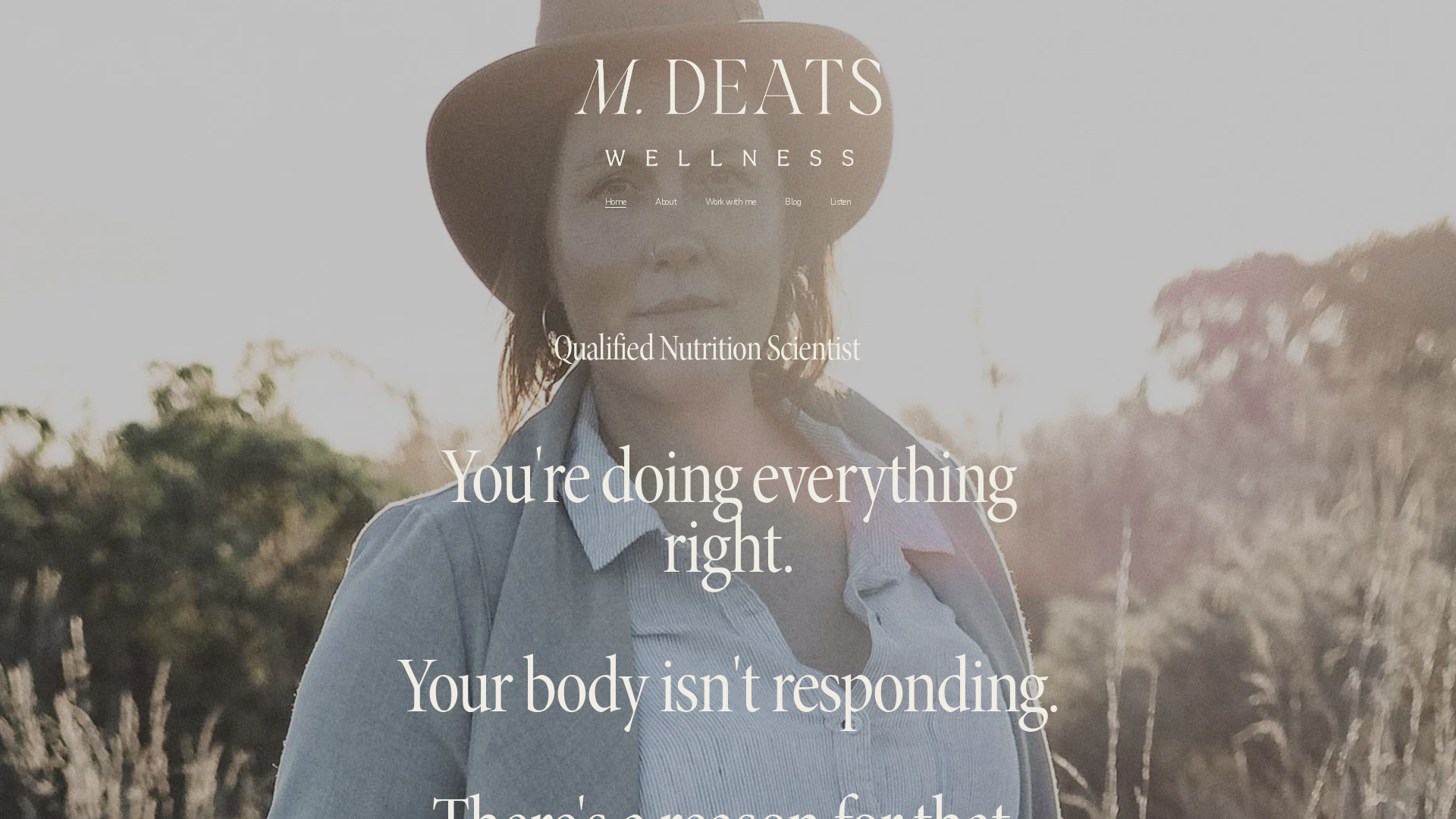 Website snapshot for M Deats Wellness