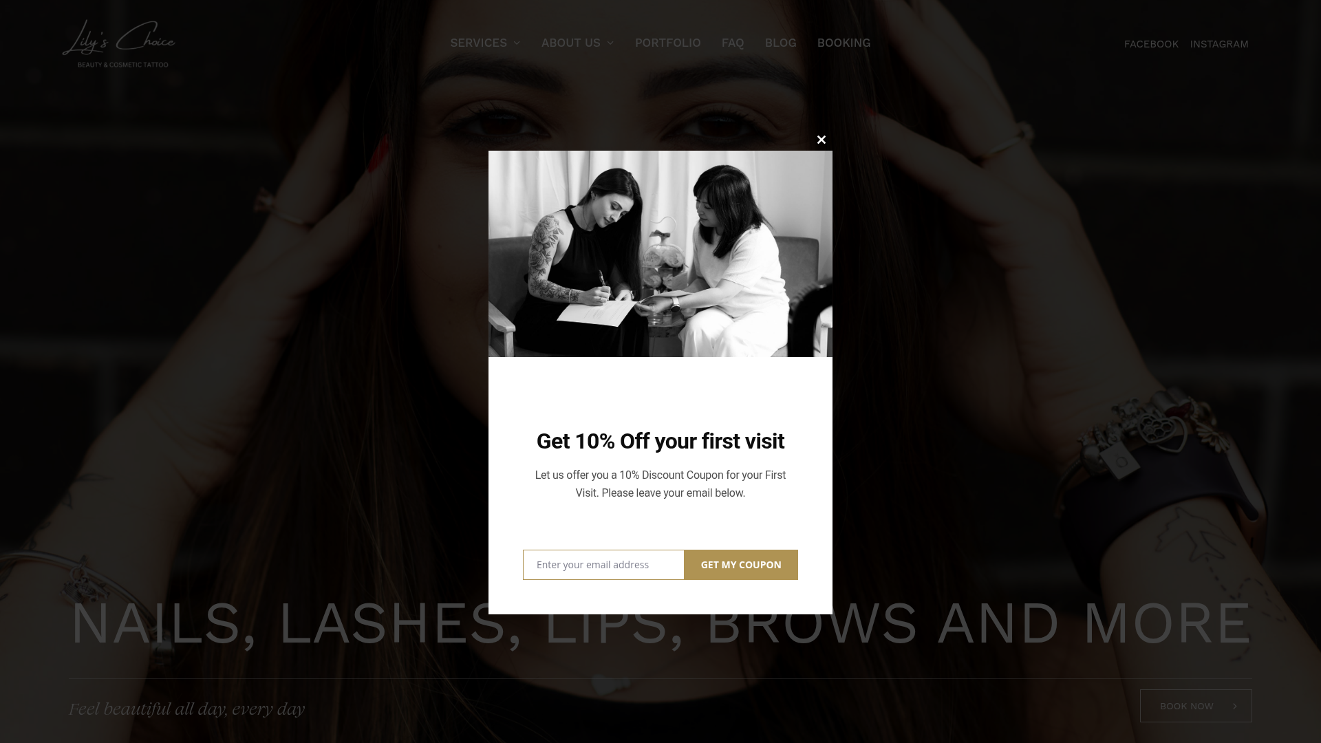 Website snapshot for Lily's Choice Beauty & Cosmetic Tattoo