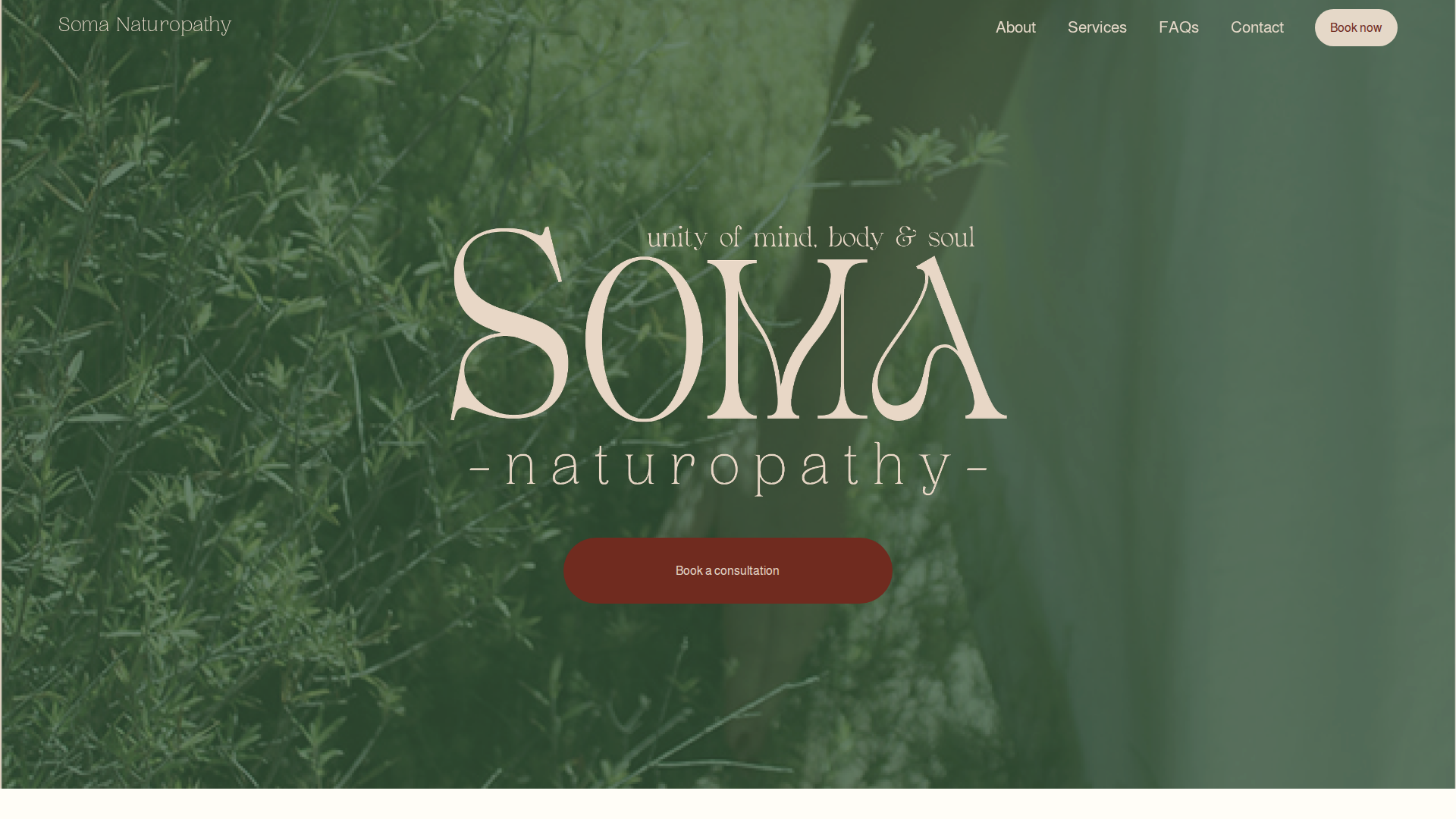 Website snapshot for Soma Naturopathy