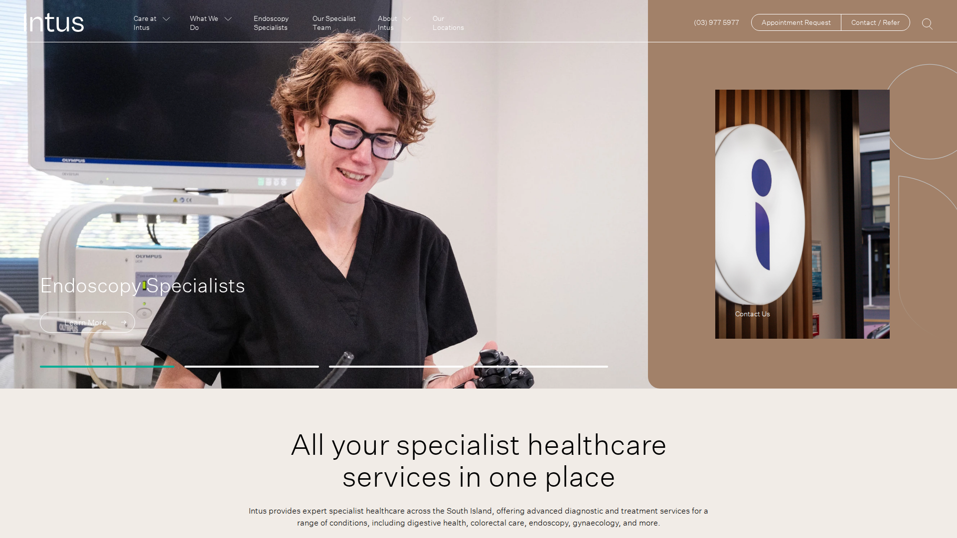 Website snapshot for Digestive Health Services Intus