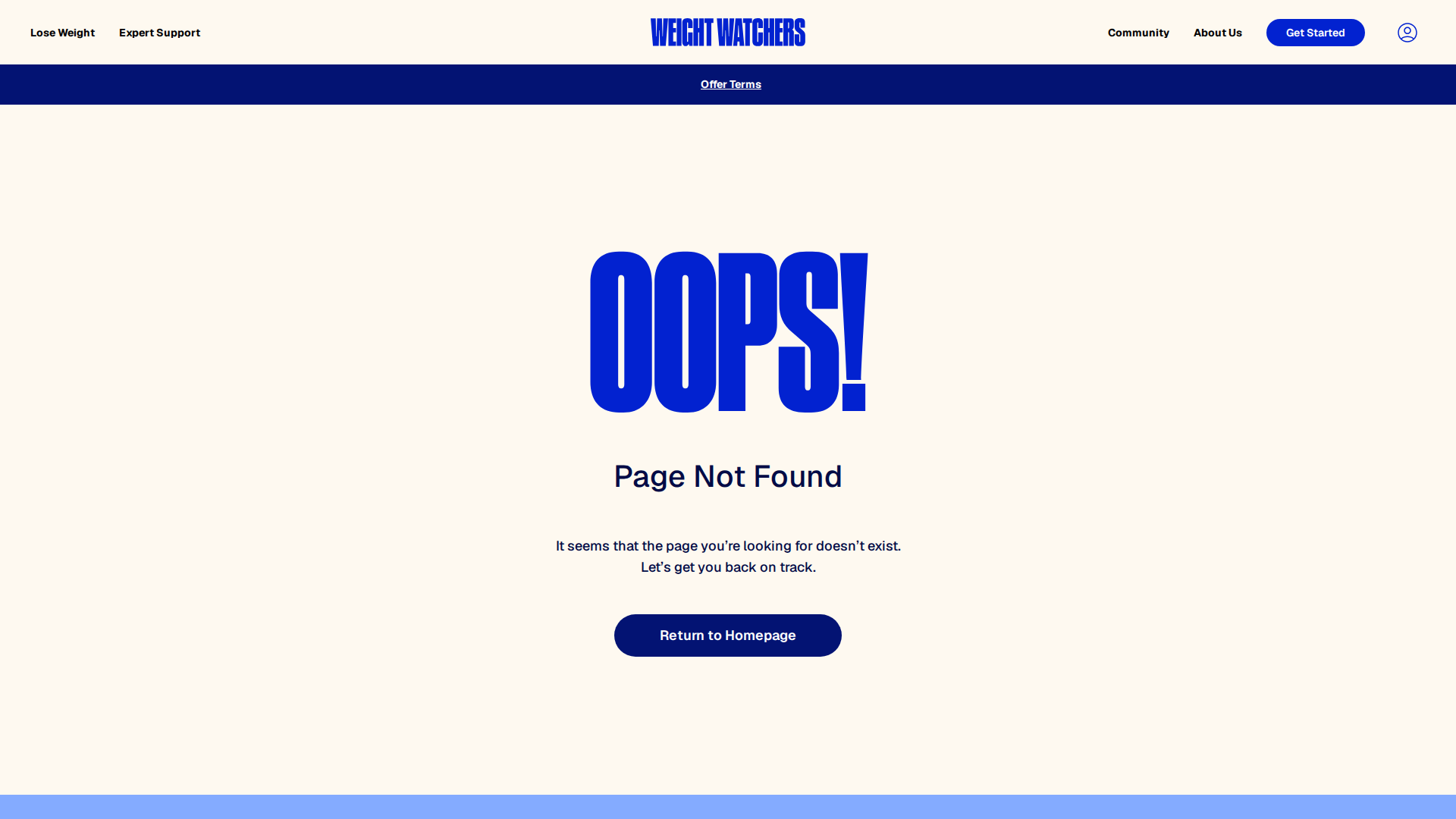Website snapshot for WW (WeightWatchers)