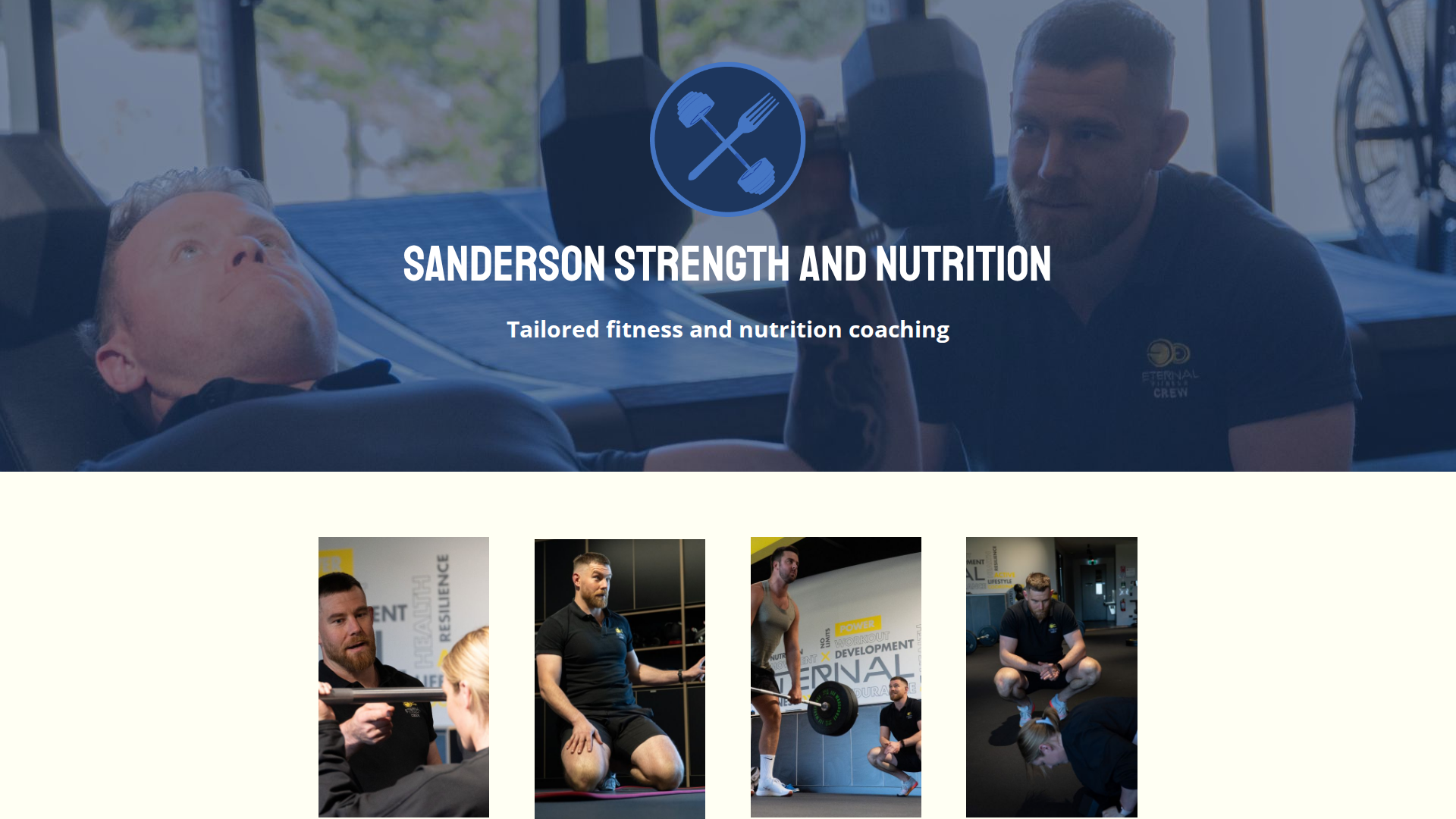 Website snapshot for Sanderson Strength