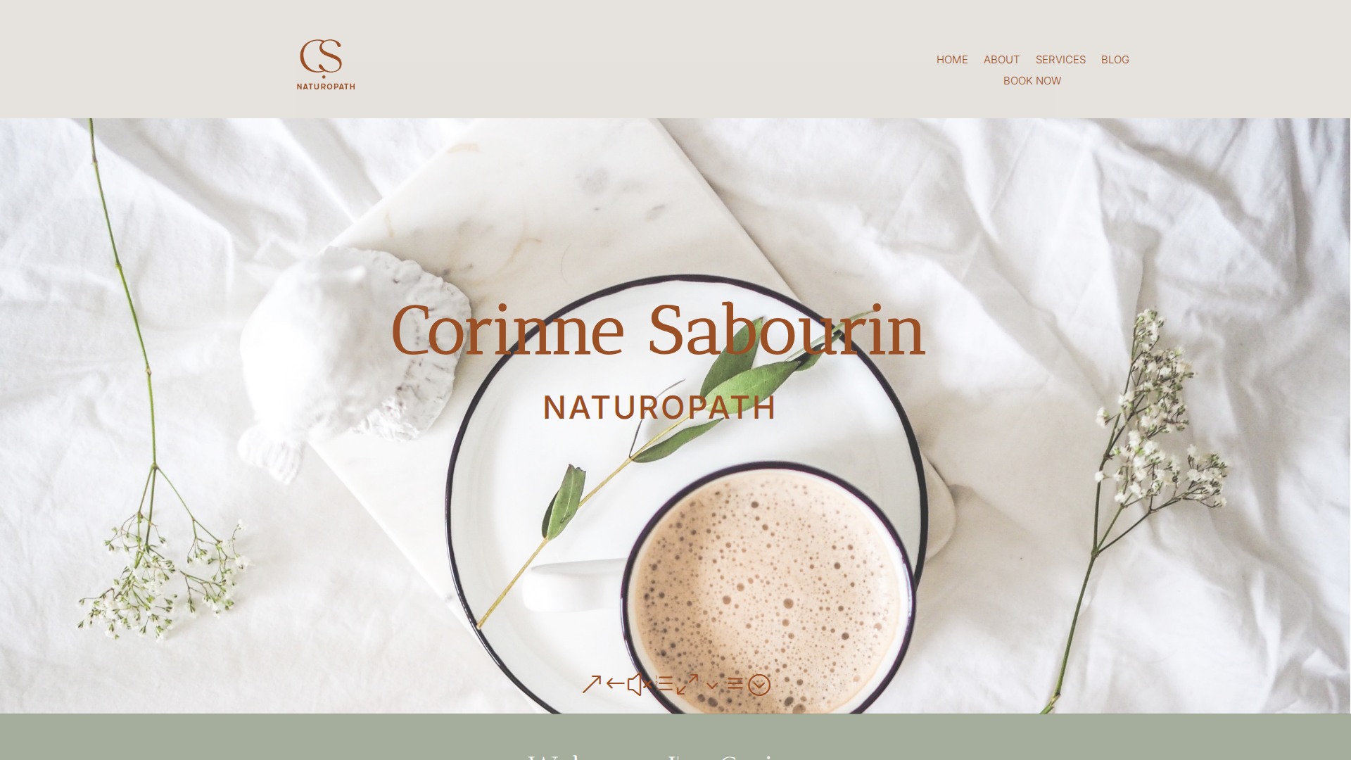 Website snapshot for Corinne Sabourin Naturopath