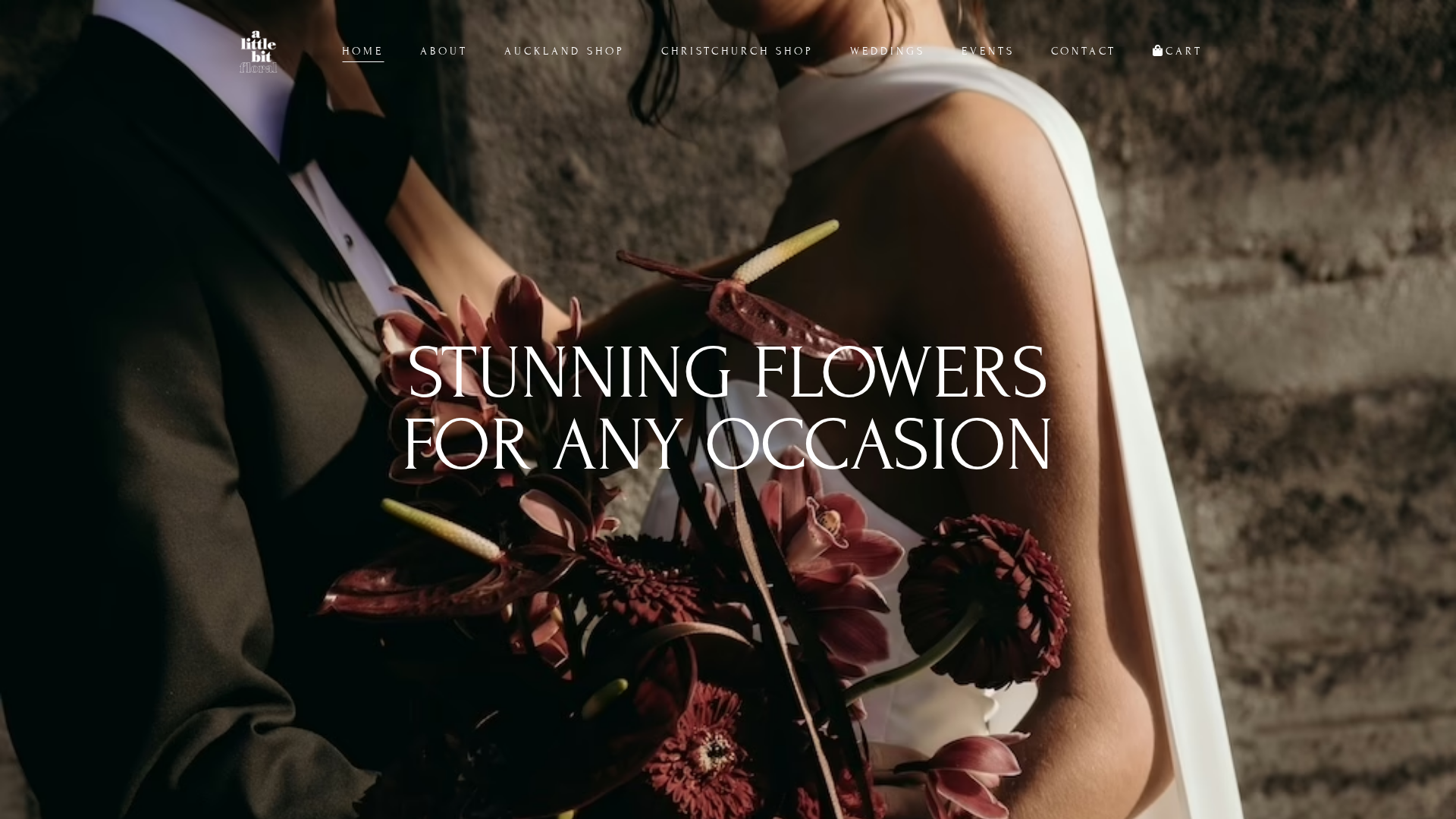 Website snapshot for A Little Bit Floral