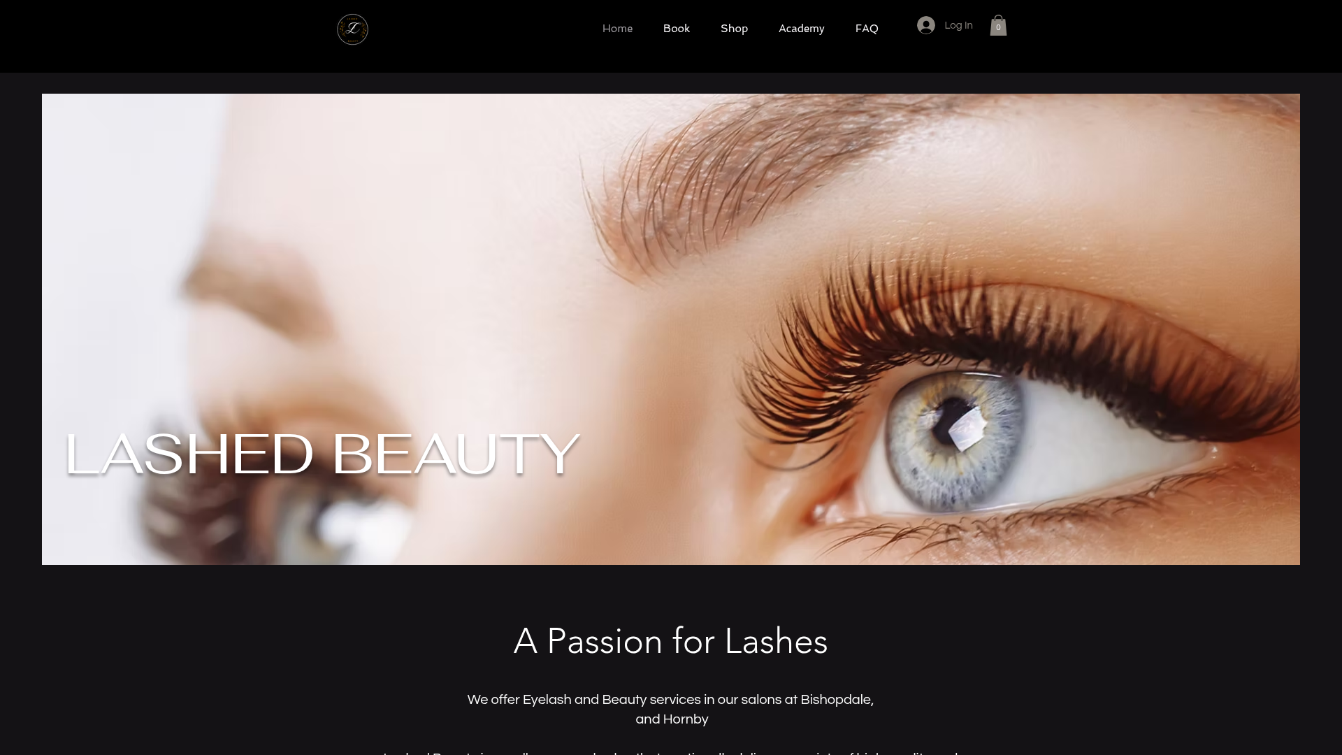 Website snapshot for Lashed Beauty Hornby l Eyelash Extensions Christchurch l Christchurch Lash Extenstions