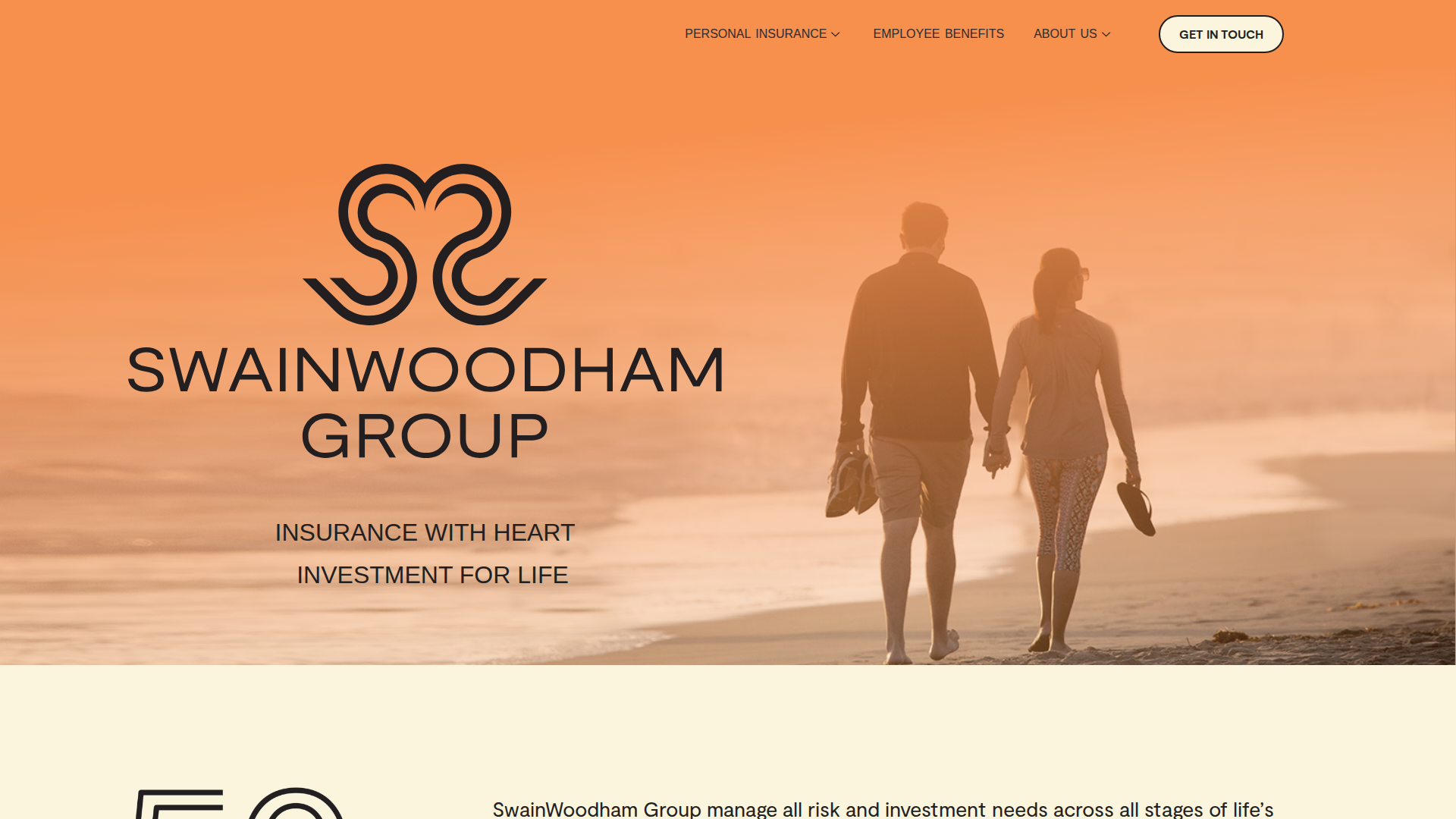 Website snapshot for SwainWoodham Group