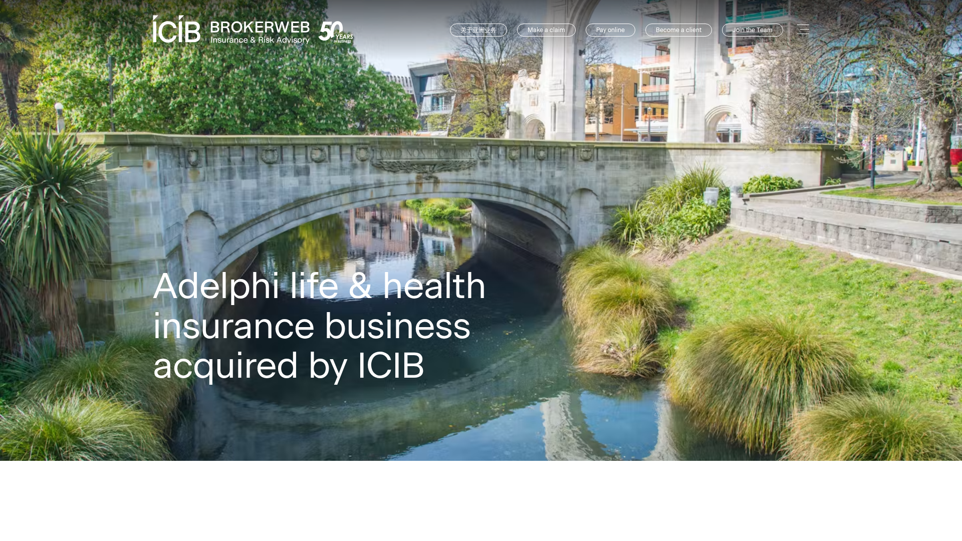 Website snapshot for Adelphi Insurance Brokers