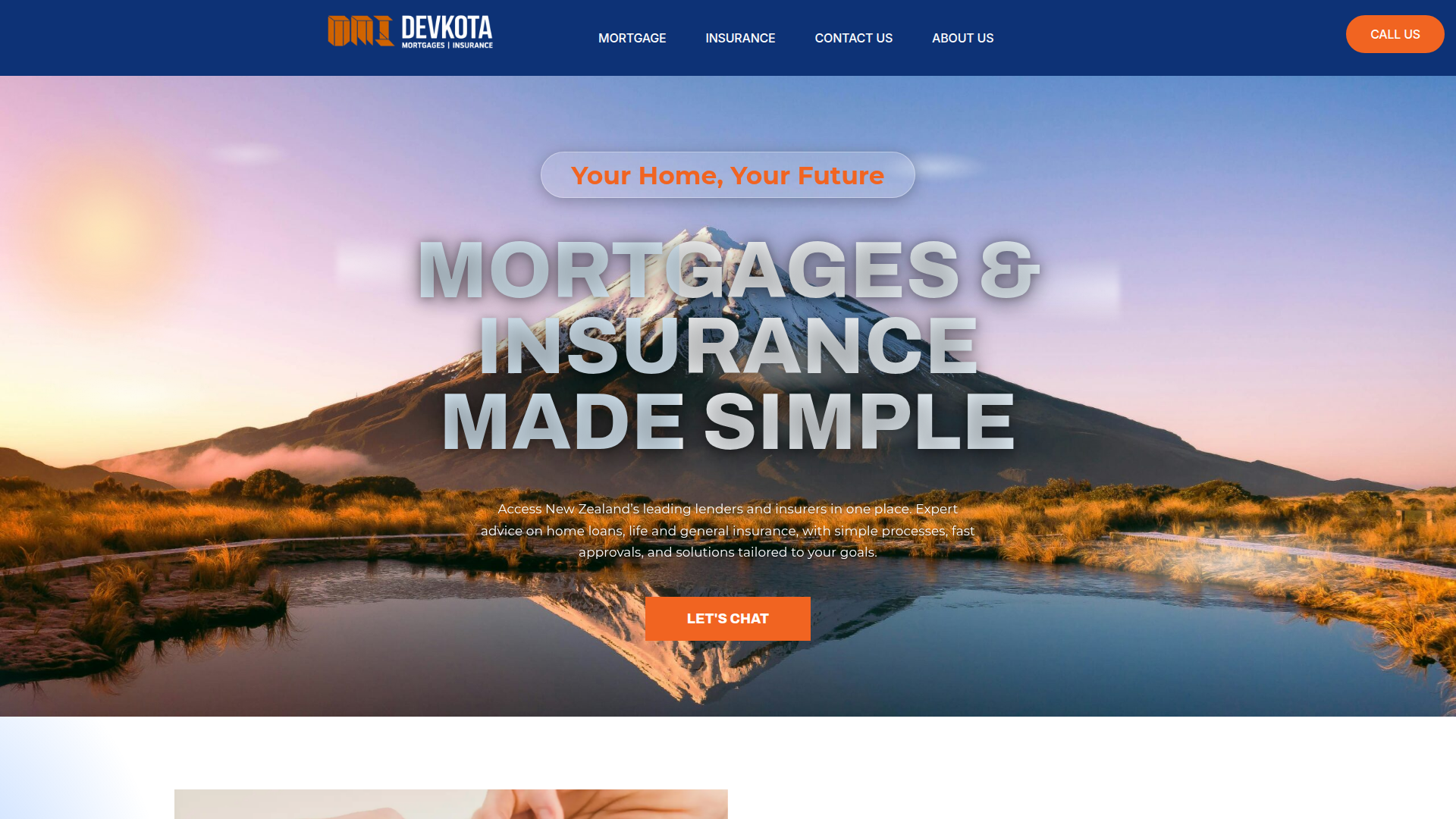 Website snapshot for DEVKOTA Mortgages | Insurance