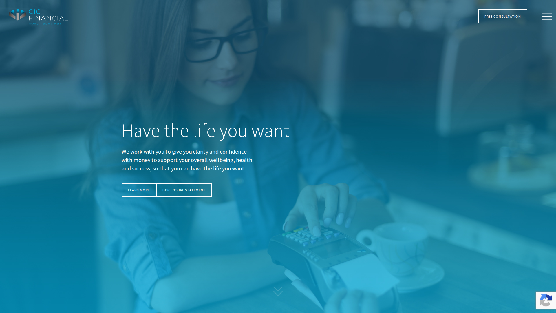 Website snapshot for CIC Financial