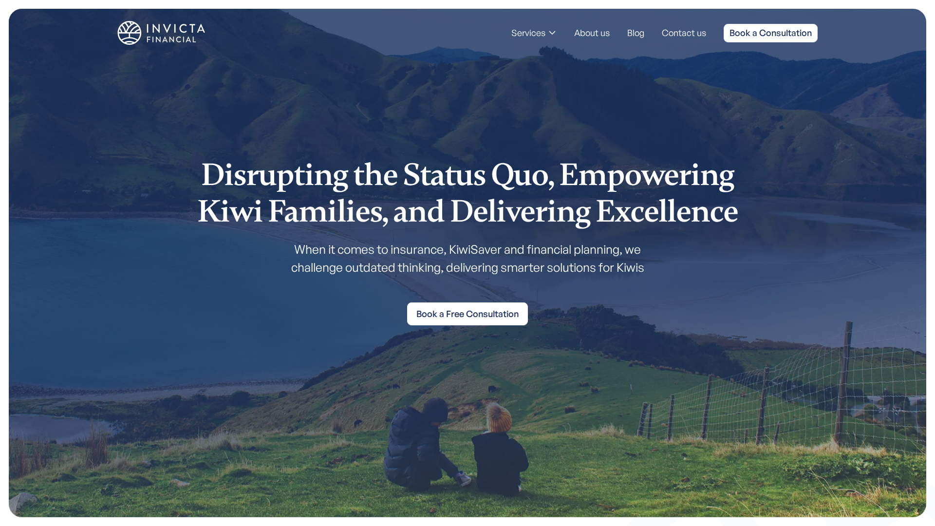 Website snapshot for Invicta Financial