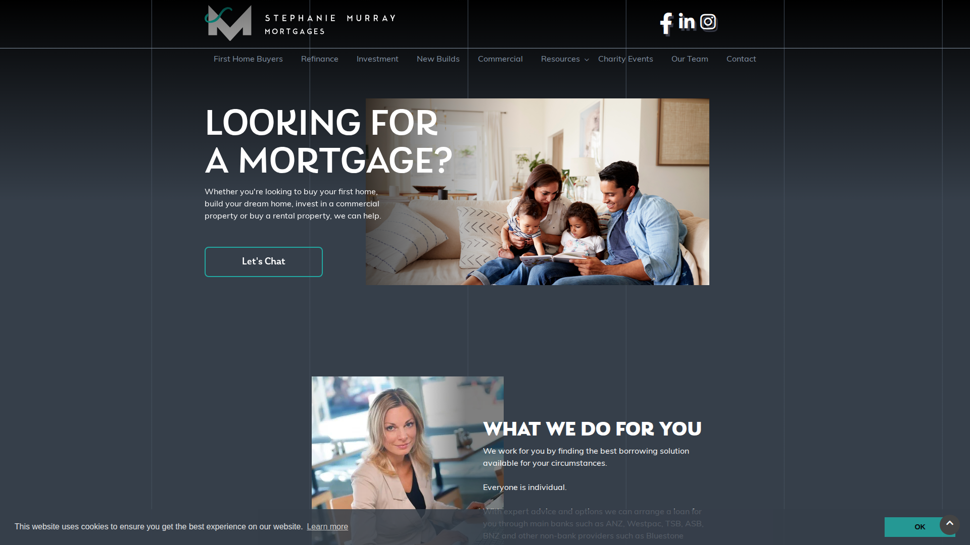 Website snapshot for Stephanie Murray Mortgages