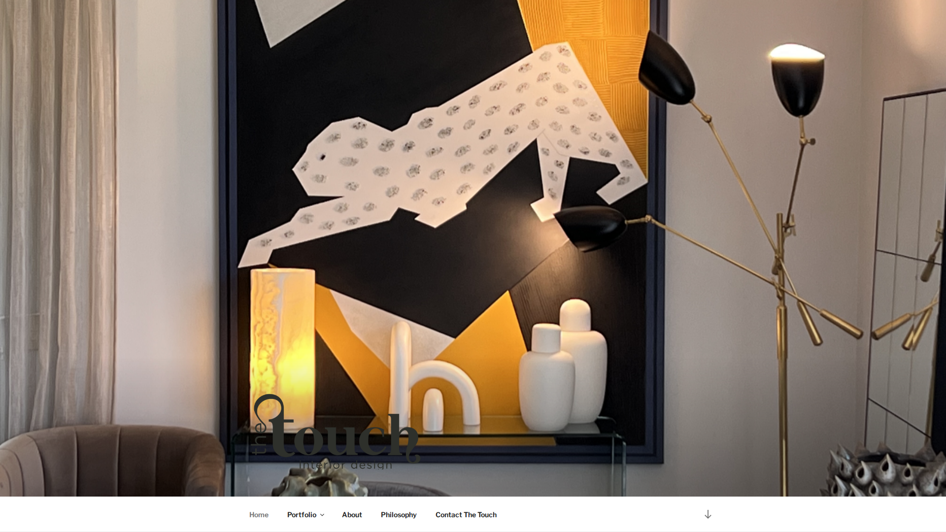 Website snapshot for The Touch Interior Design