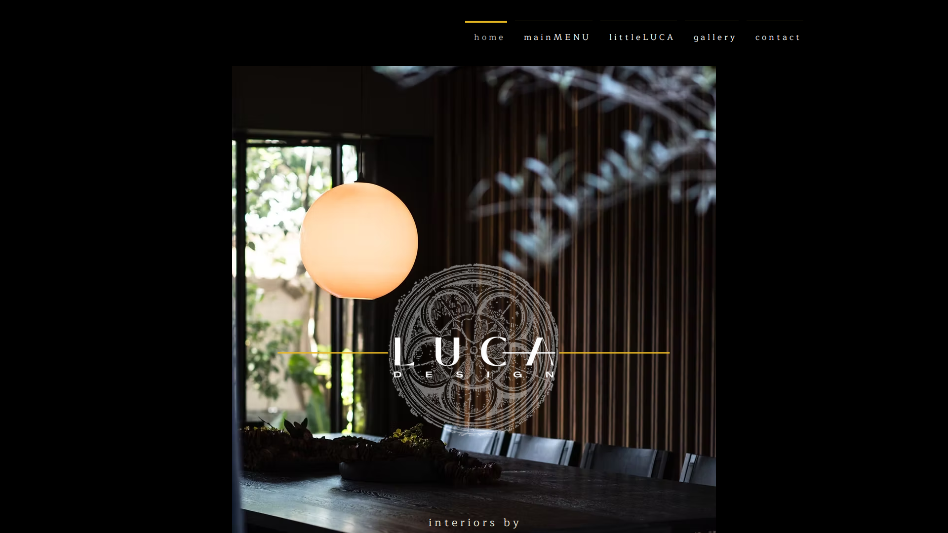 Website snapshot for LUCA Design