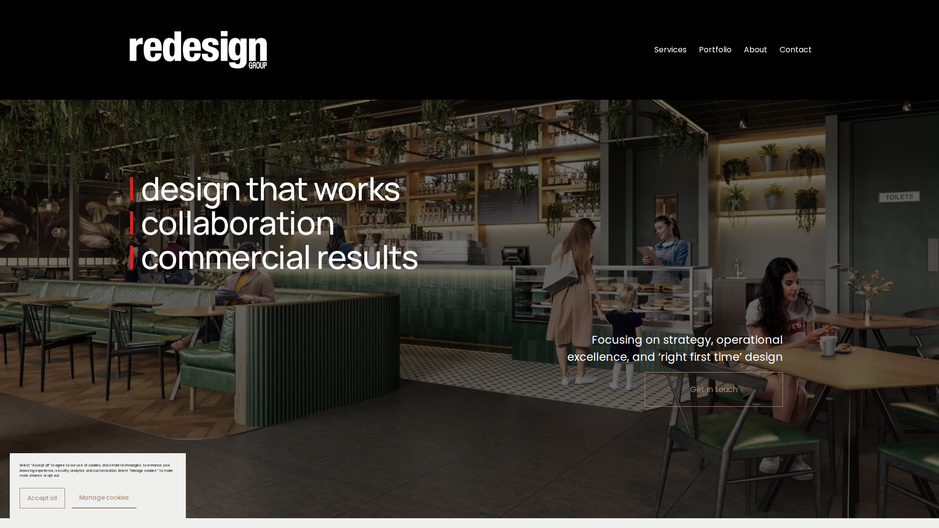 Website snapshot for Redesign Group