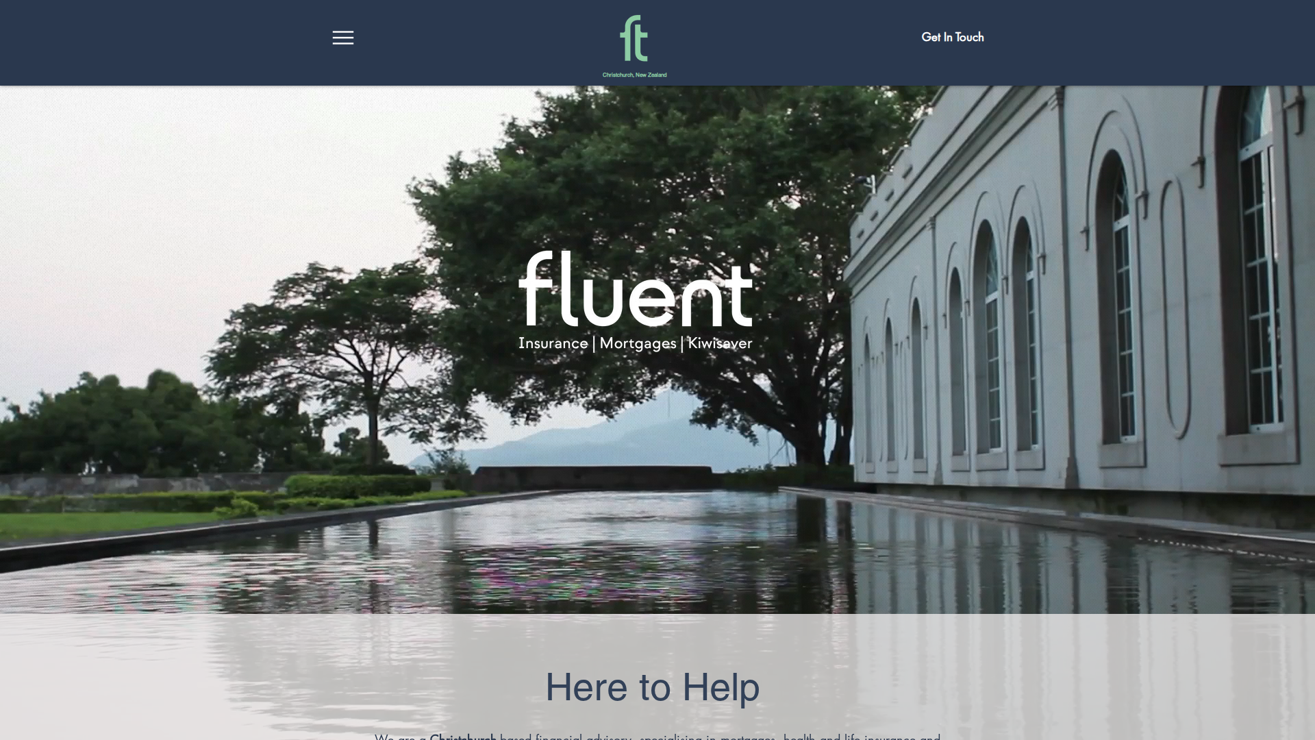 Website snapshot for Fluent Financial