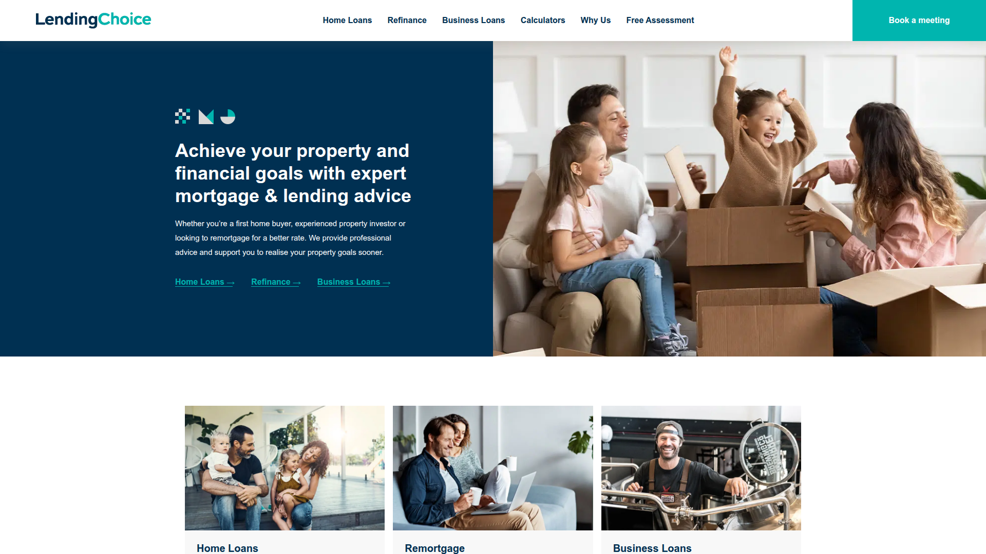 Website snapshot for Lending Choice