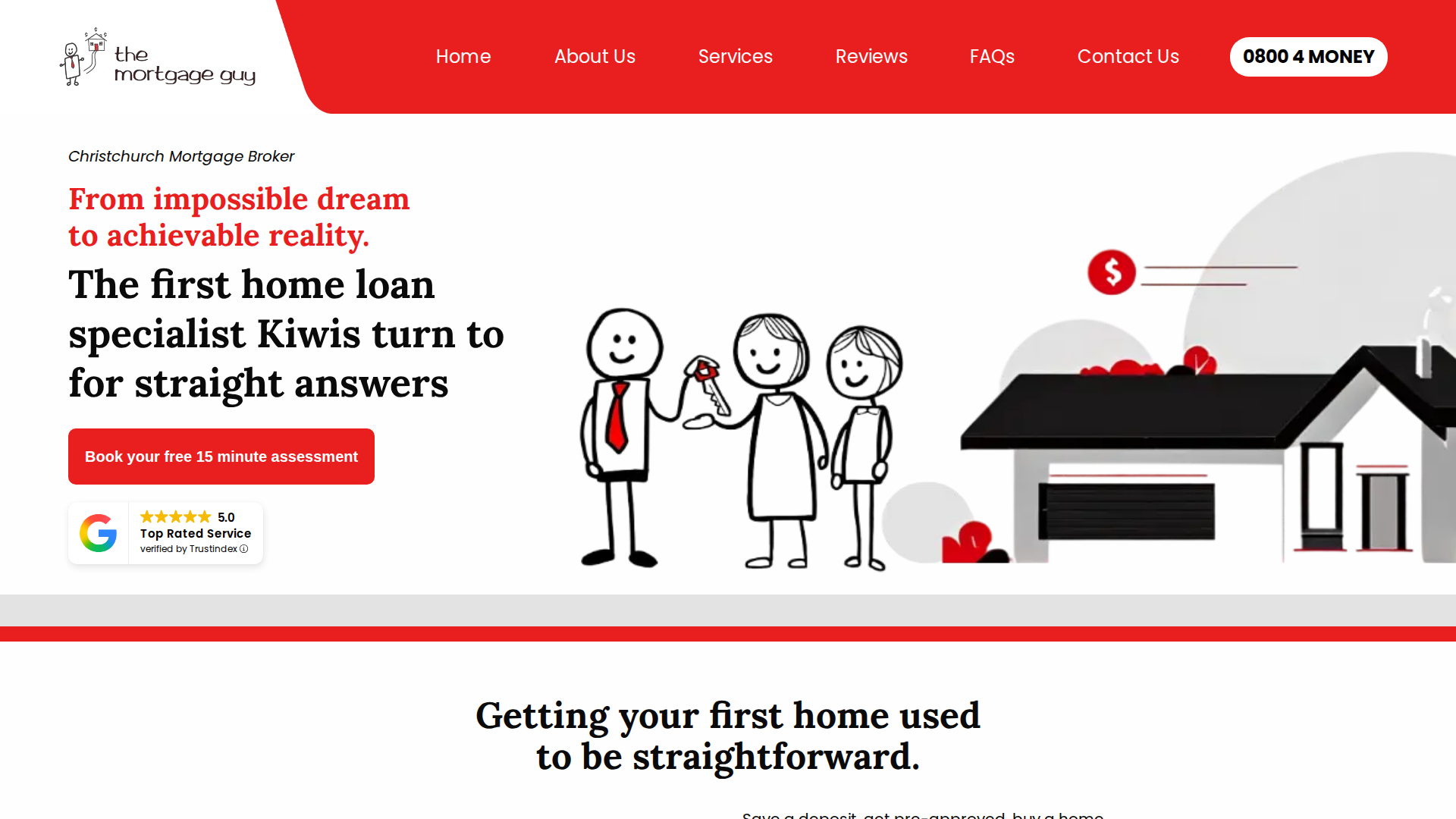 Website snapshot for The Mortgage Guy