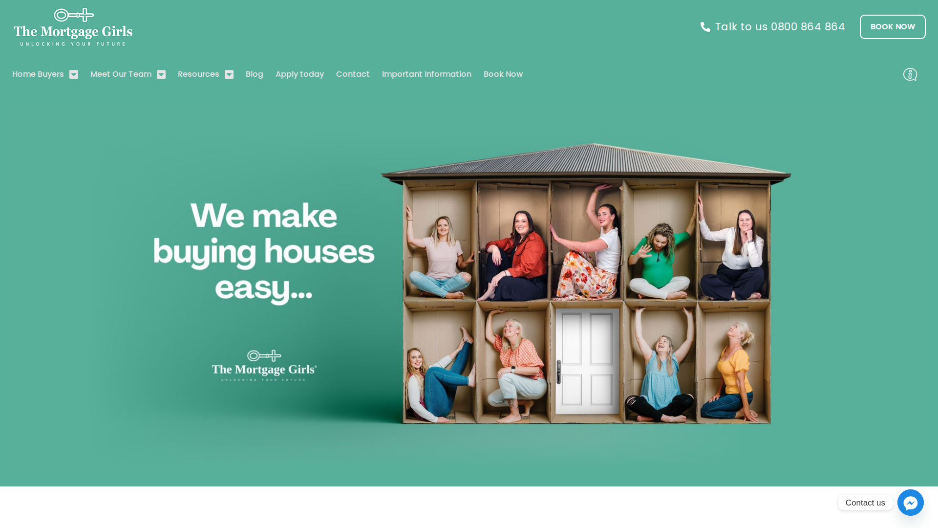 Website snapshot for The Mortgage Girls