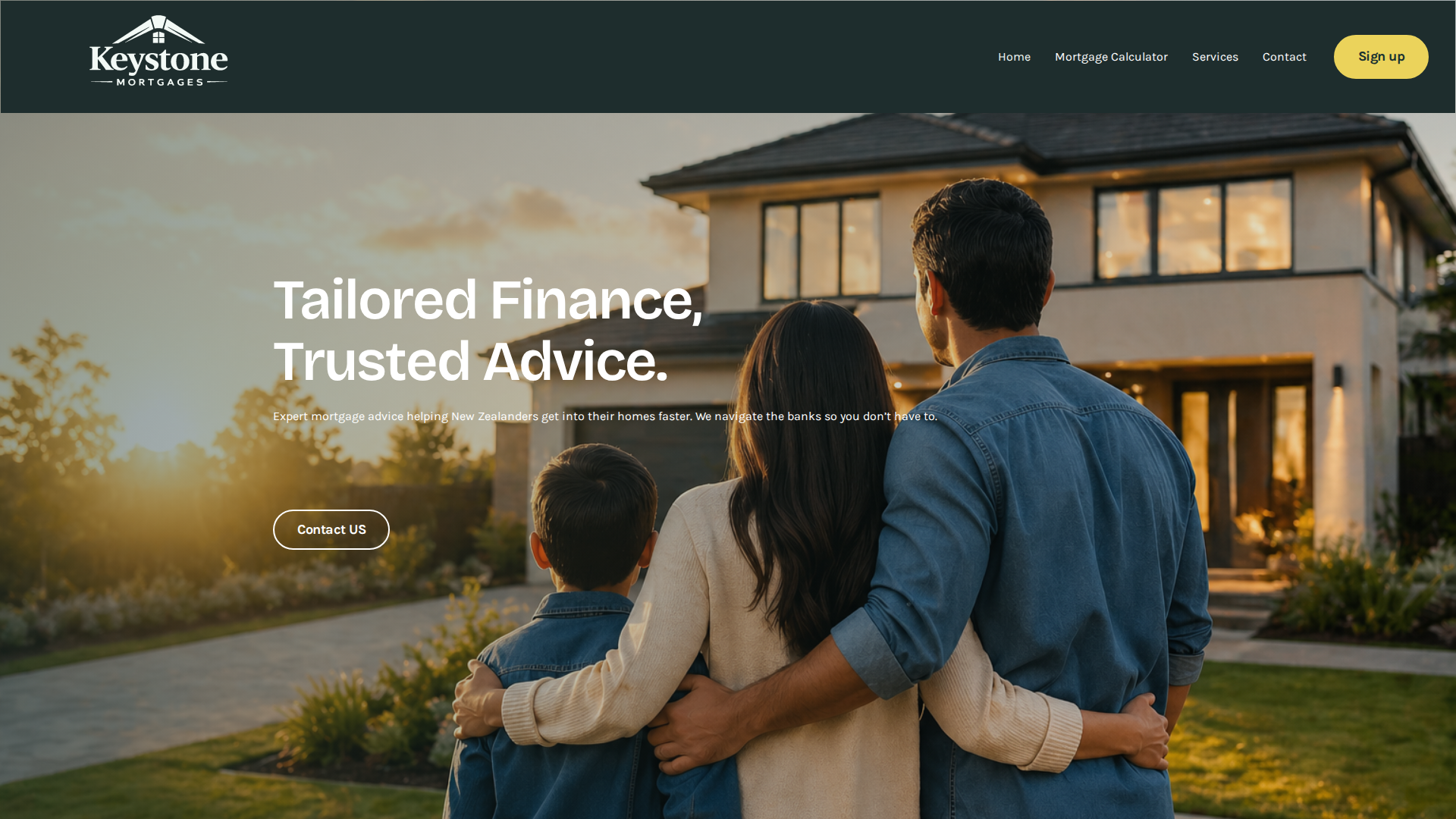 Website snapshot for Keystone Mortgages Gary Singh