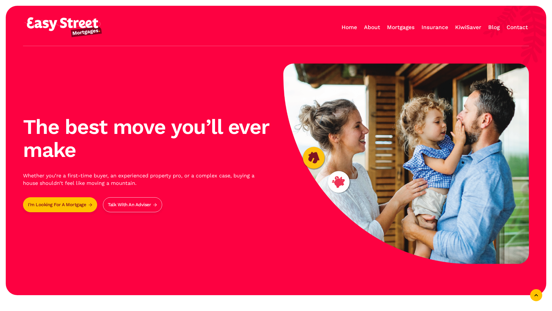Website snapshot for EasyStreet Mortgages