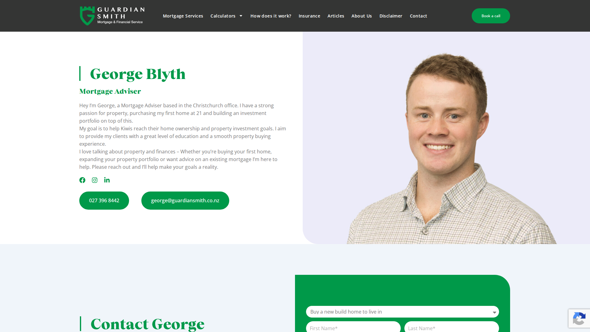 Website snapshot for Guardian Smith George Blyth - Mortgage Adviser