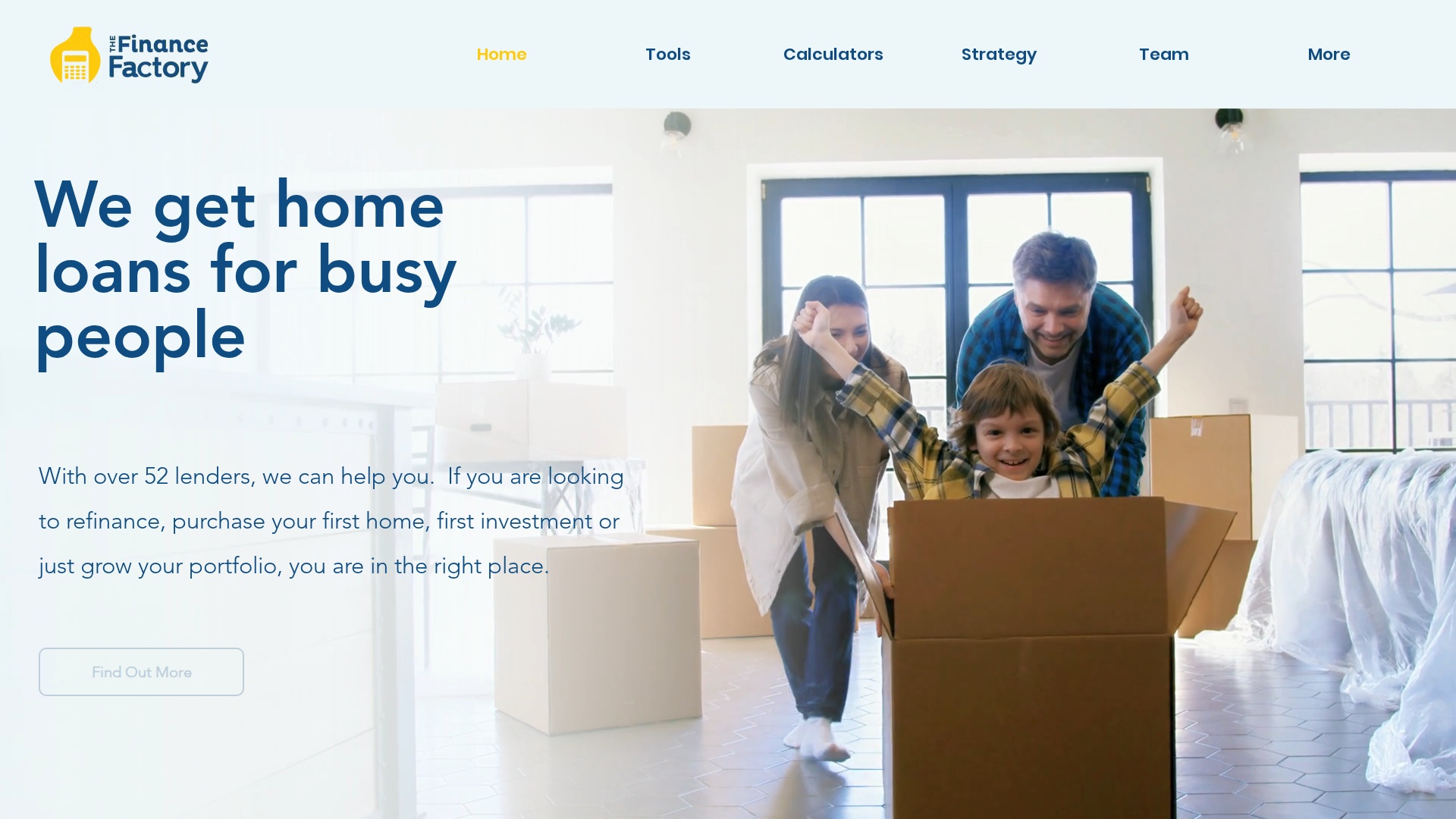 Website snapshot for The Finance Factory