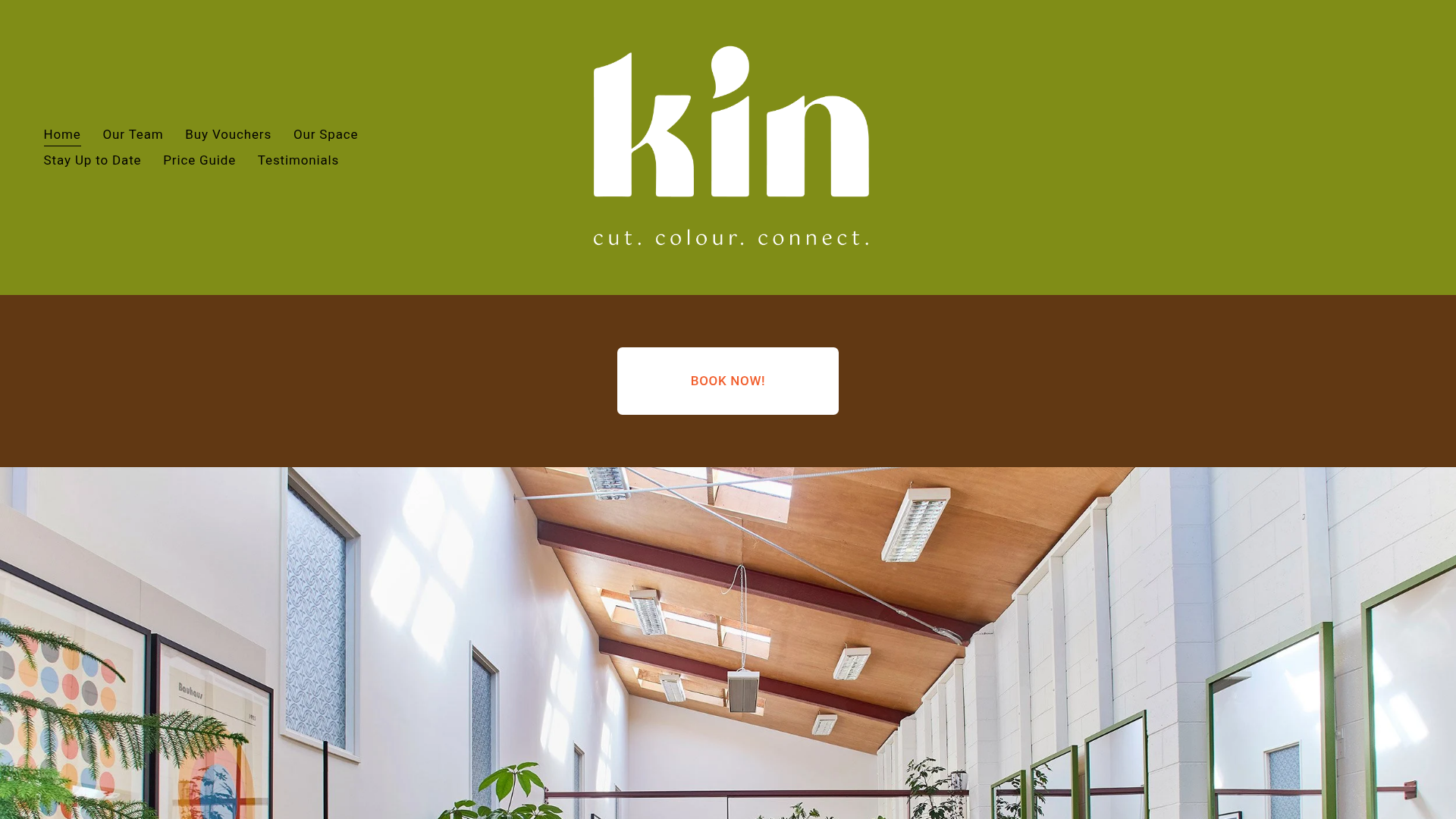 Website snapshot for Dinh Hair Salon