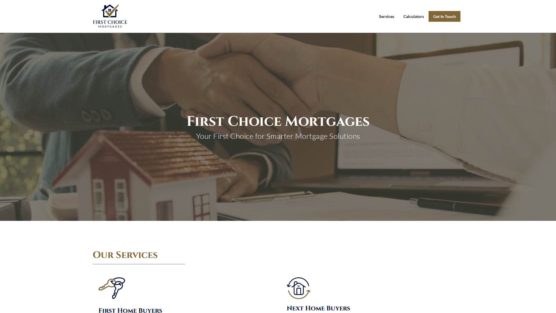 Website snapshot for Kevin Burrowes - First Choice Mortgages