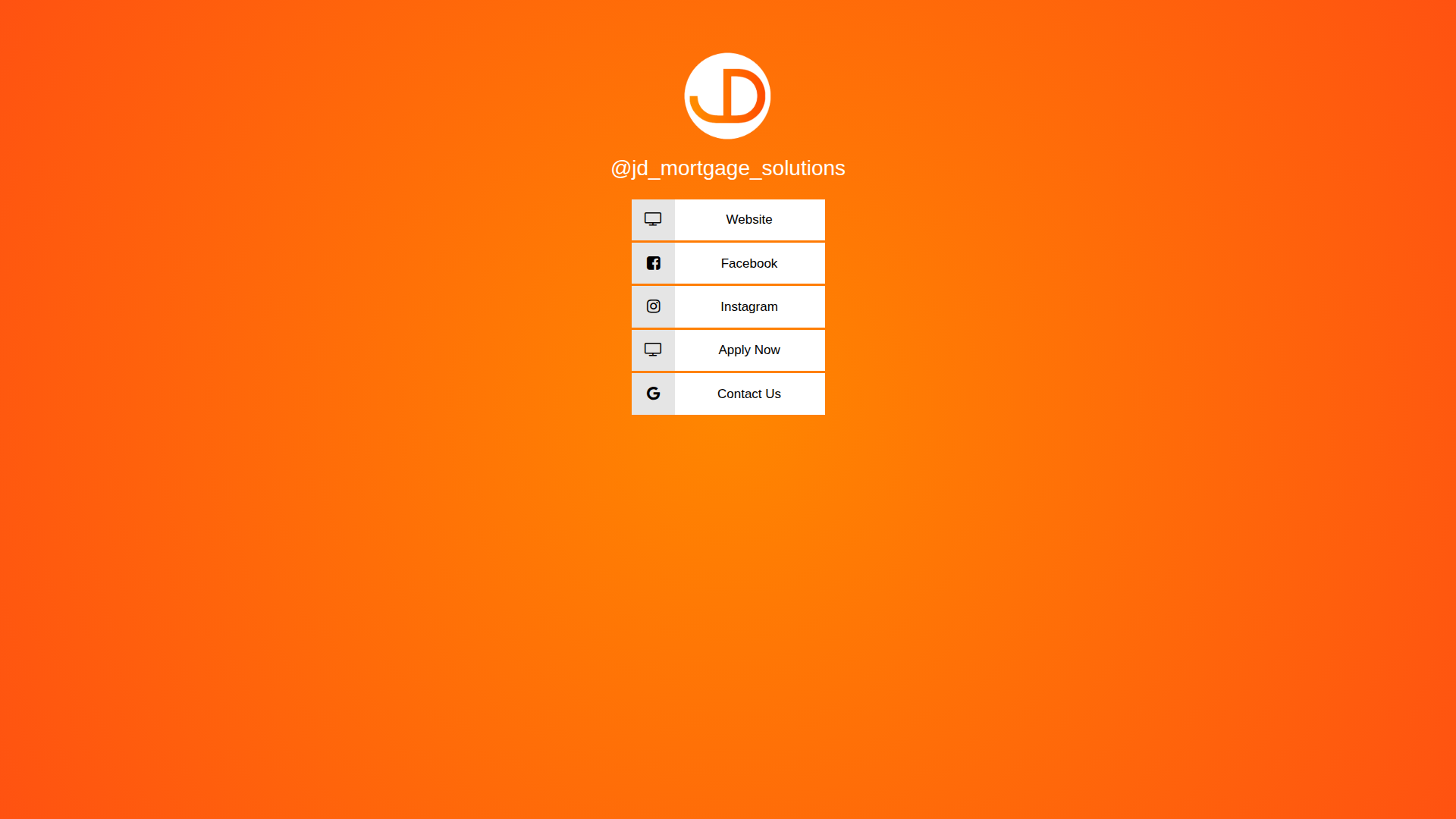 Website snapshot for James Dean Mortgage Solutions
