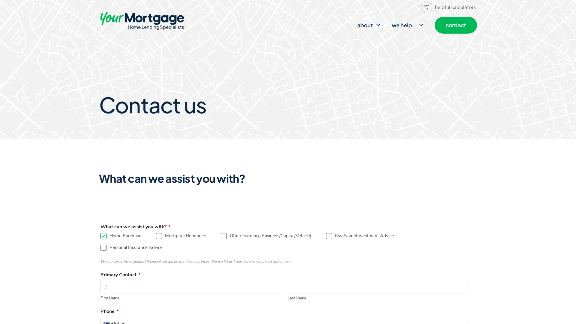 Website snapshot for Ricki Hurst - Your Mortgage Christchurch