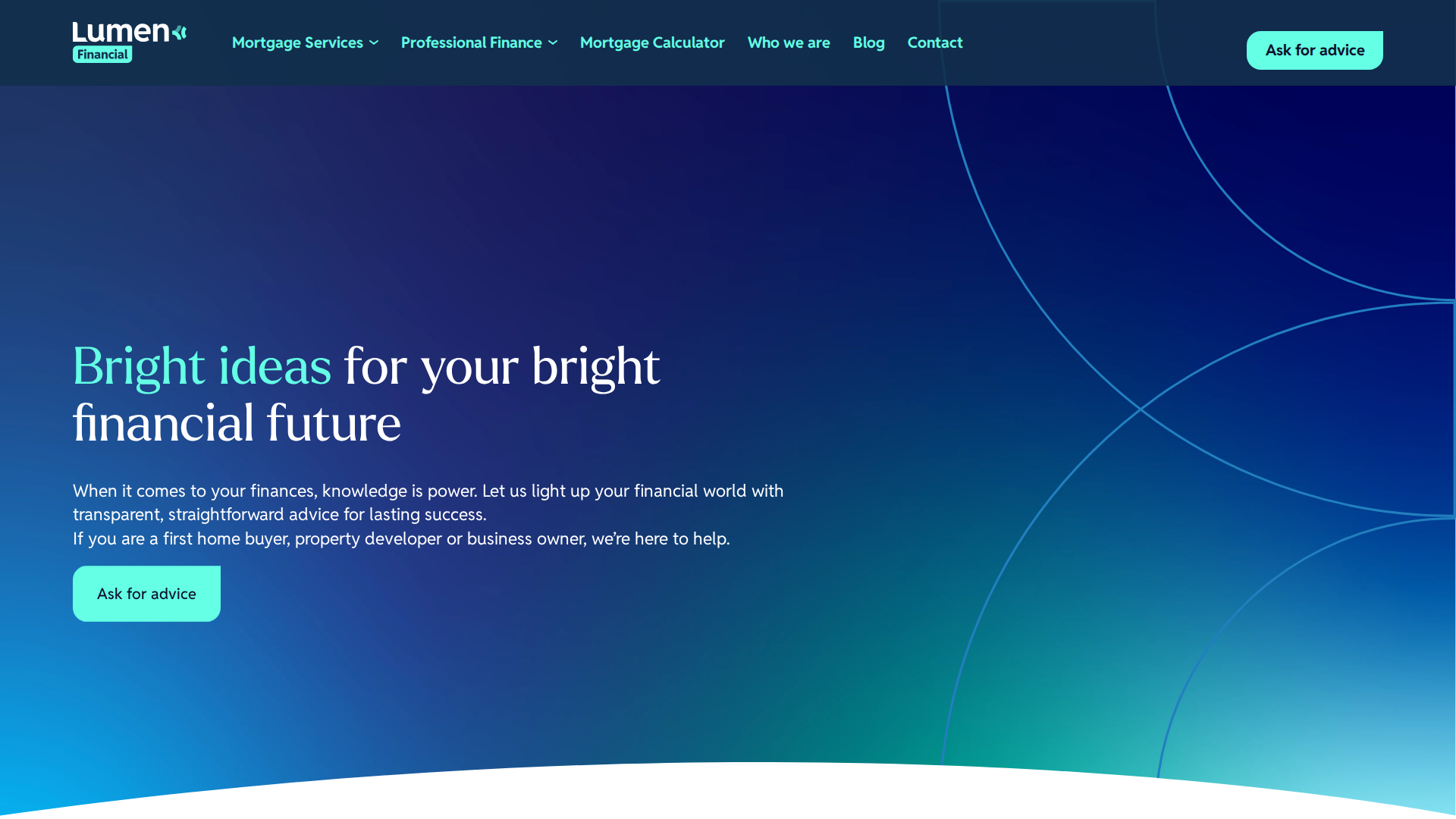 Website snapshot for Panda Mortgages